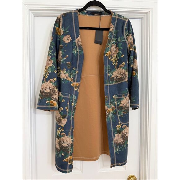 Anthropologie /Monarc Emilie Sueded Kimono Jacket - Picture 5 of 12